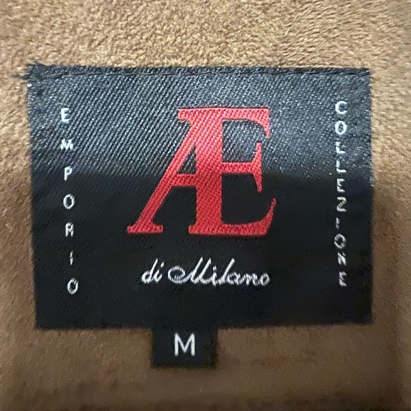 Emperor Armani Men’s Brown Faux Suede 2 Button Blazer/Jacket size M Pockets - Picture 3 of 14